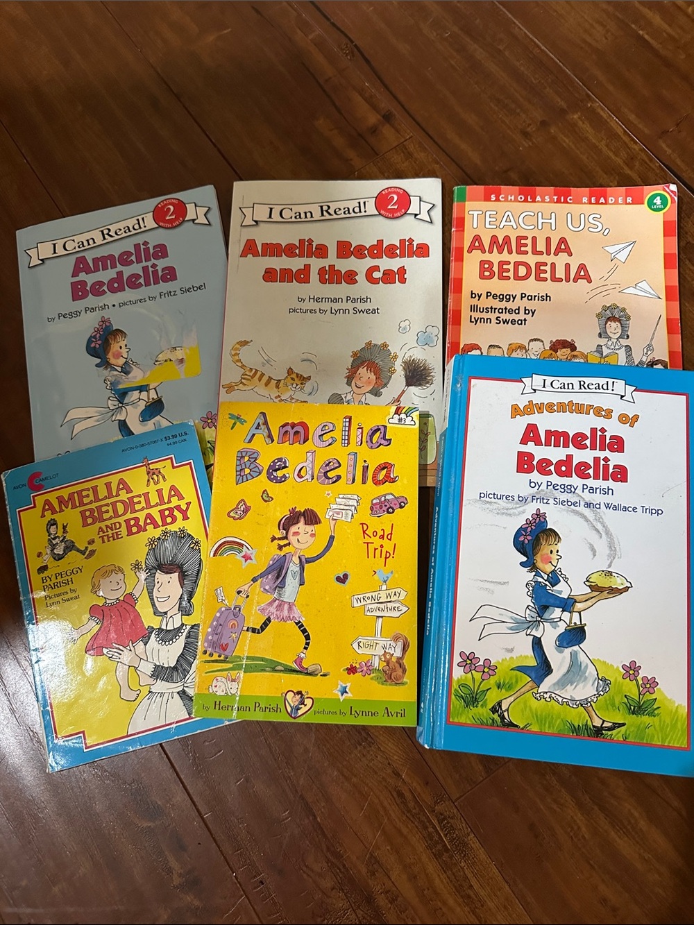 Amelia Bedelia 6 Book Lot I Can Read Vintage Peggy Parish Herman Parish